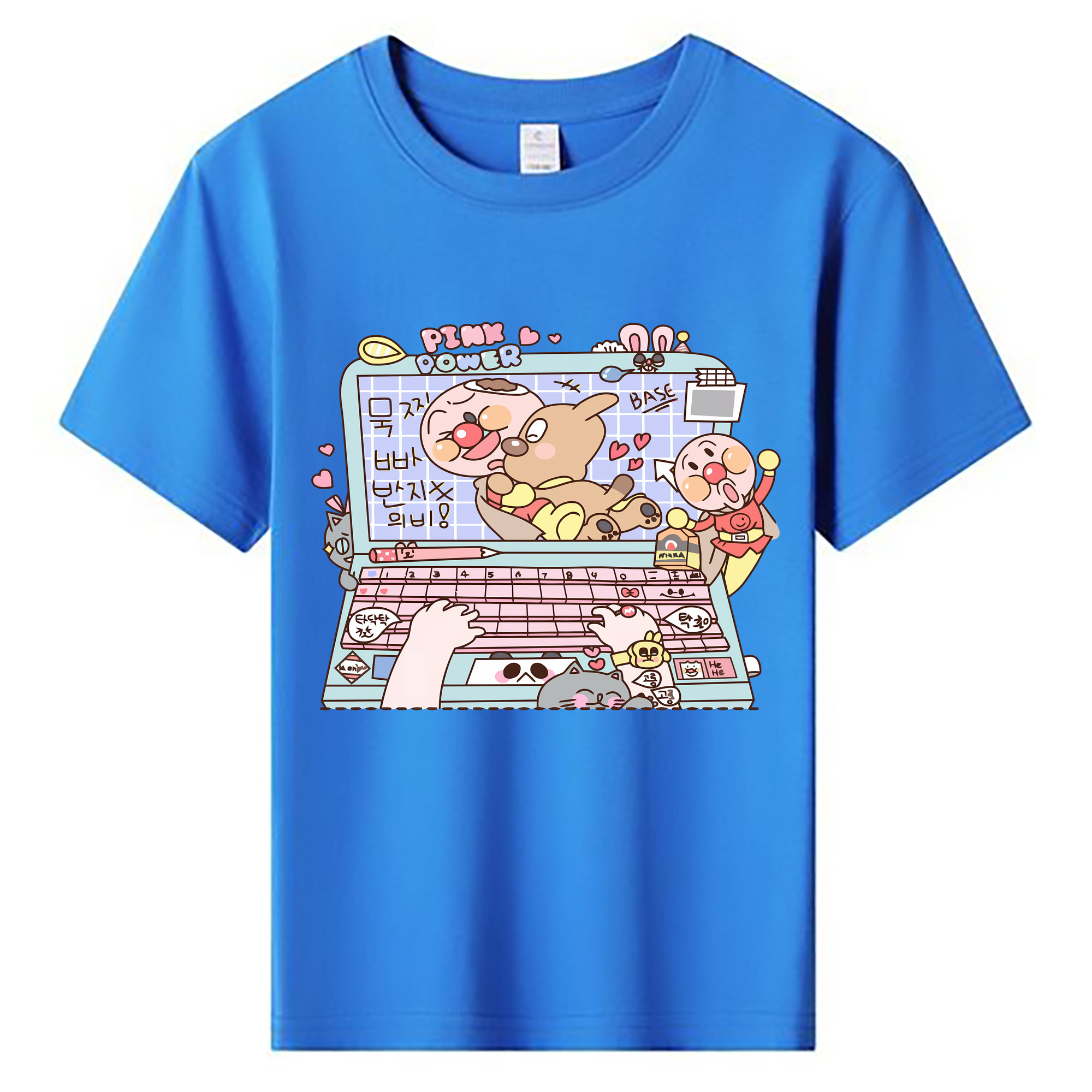 （画像用） アンパンマン Anpanman 綿100％キッズTシャツ（フロントプリント）